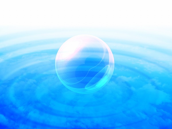青 水面 波紋 しゃぼん 球体 のフリー素材 無料の写真素材なら Foto Project