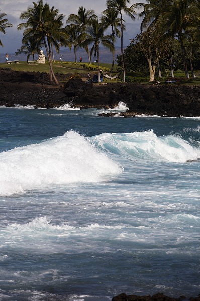 ハワイの海 白波のフリー素材 無料の写真素材なら Foto Project